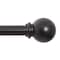 Kenney Mfg Kenney Chelsea 5/8" Standard Decorative Window Curtain Rod, 48-86", Black KN71607V1 - alternate 1